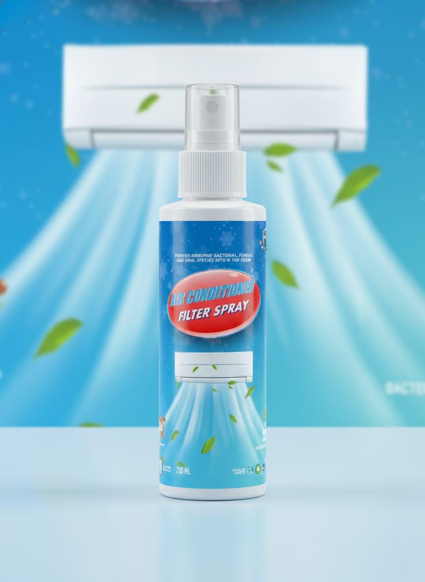 CuRaksha A/c Filter Disinfectant - Waterbased - 200 ML